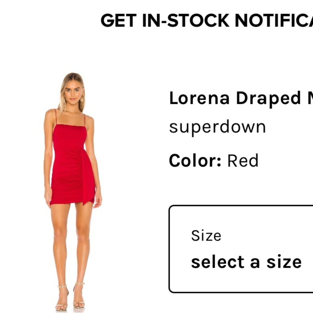 Superdown red dress